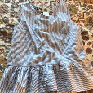 Cute tie back sleeveless striped top